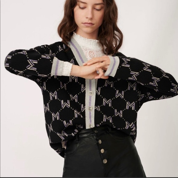 Maje | Sweaters | Maje Logo Cardigan 